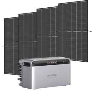 Komplett-Set: 1x Jackery SolarVault 3 Pro + 4 x Trina bifaziale Solarmodule
